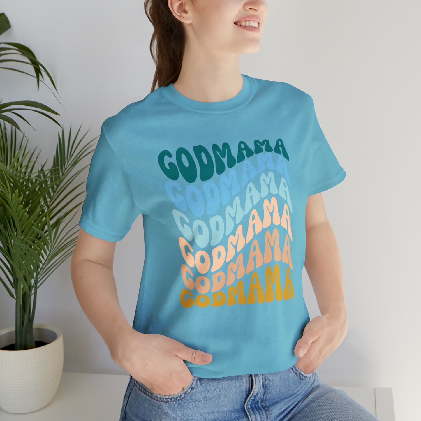 Godmother Gift from Goddaughter, Retro Godmother Shirt for Mother's Day, Cute Godmama Gift for Baptism, God Mother Proposal, T252