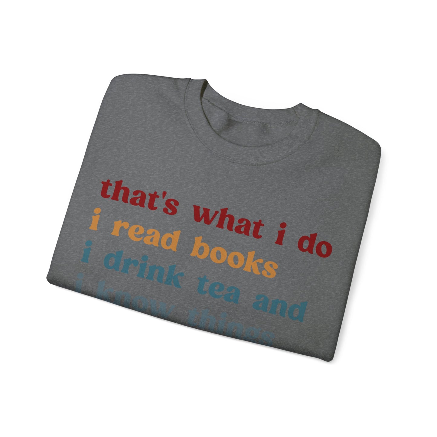 That's What I Do I Read Books Sweatshirt, Librarian Sweatshirt for Teacher, Book Lovers Club Sweatshirt, Book Nerd Sweatshirt, S1240