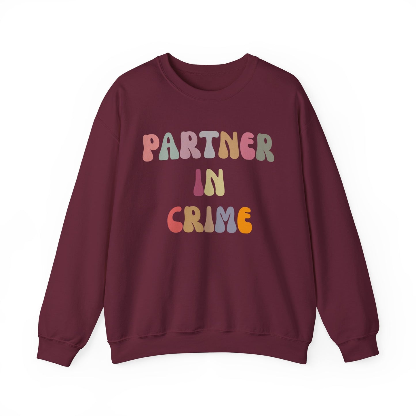 Partner In Crime Sweatshirt, Funny Best Friend Sweatshirt, Matching Besties Sweatshirt, Gift for Best Friend, BFF Sweatshirt, SW1287