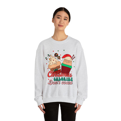 Christmas Calories Don't Count Sweatshirt, Funny Christmas Sweatshirt, Christmas Gift, Xmas calories Sweatshirt, Christmas calories, SW871