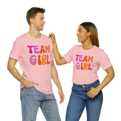 Team Girl Shirt for Gender Reveal, Cute Baby Announcement Shirt for Gender Reveal, Gender Announcement Gift for Her, T446