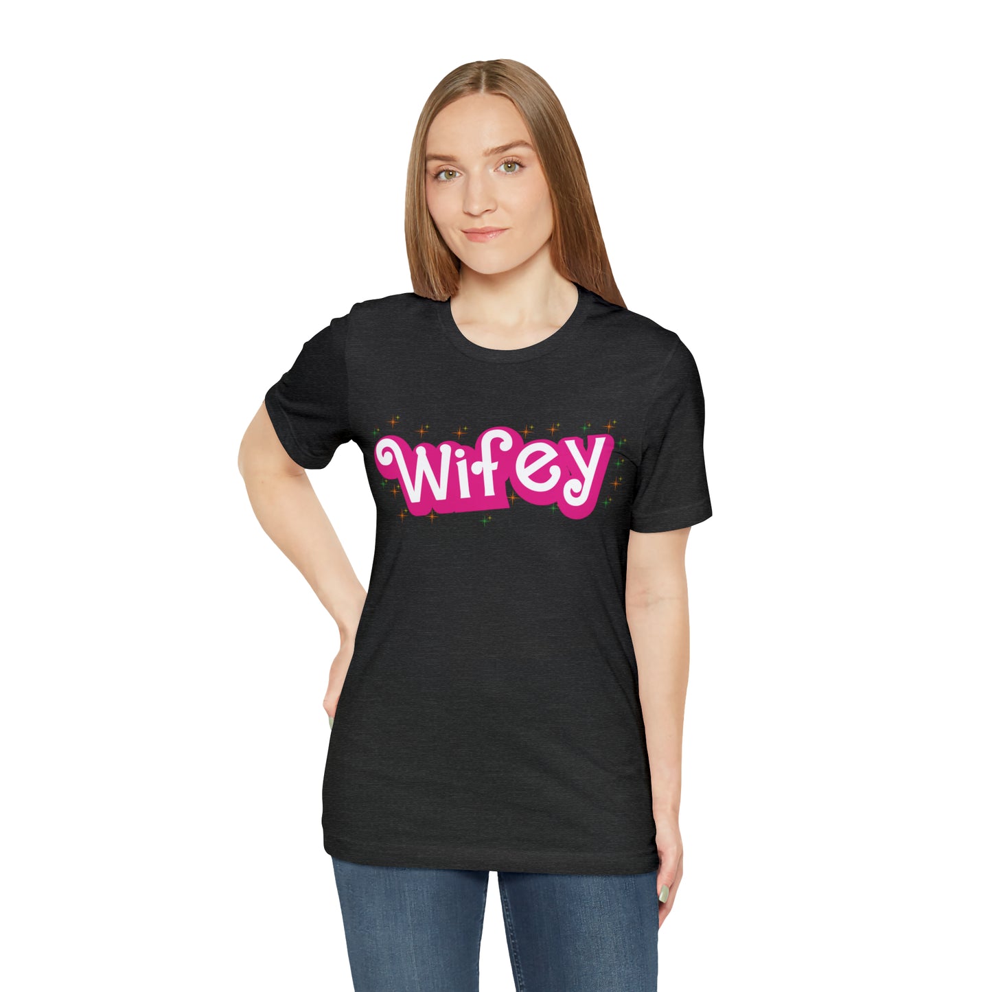 Wifey Shirt for Women, Retro Wifey TShirt for Wife, Engagement Gift For New Wife, Cute Wedding Gift For Bride Gift for Wife, T774