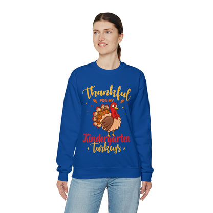 Thankful For My Kindergarten Turkey Sweatshirt, Thanksgiving Dinner Sweatshirt, Family Thanksgiving Shirt, Thanksgiving Turkey Shirt, S860