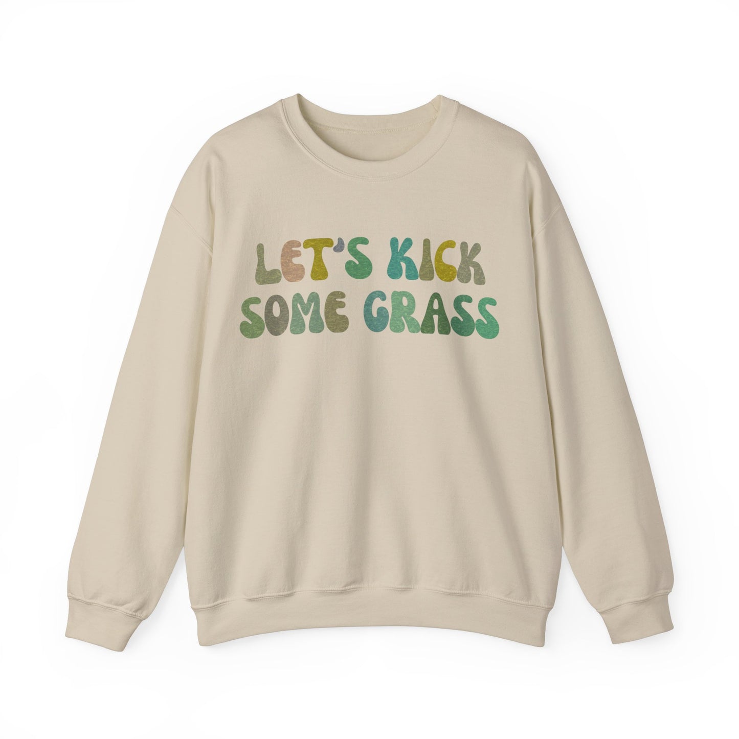 Let's Kick Some Grass Sweatshirt, Sports Women Sweatshirt, Shirt for Soccer Player, Soccer Player Sweatshirt, Game Day Sweatshirt, S1456