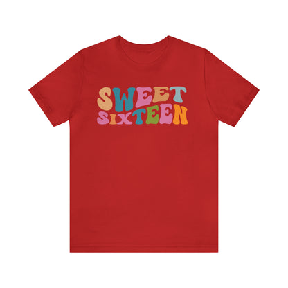 Sixteenth Birthday Gift, Sweet Sixteen Shirt for 16th Birthday Party, Cute Sweet 16 Gift for 16th Birthday TShirt for Daughter, T476
