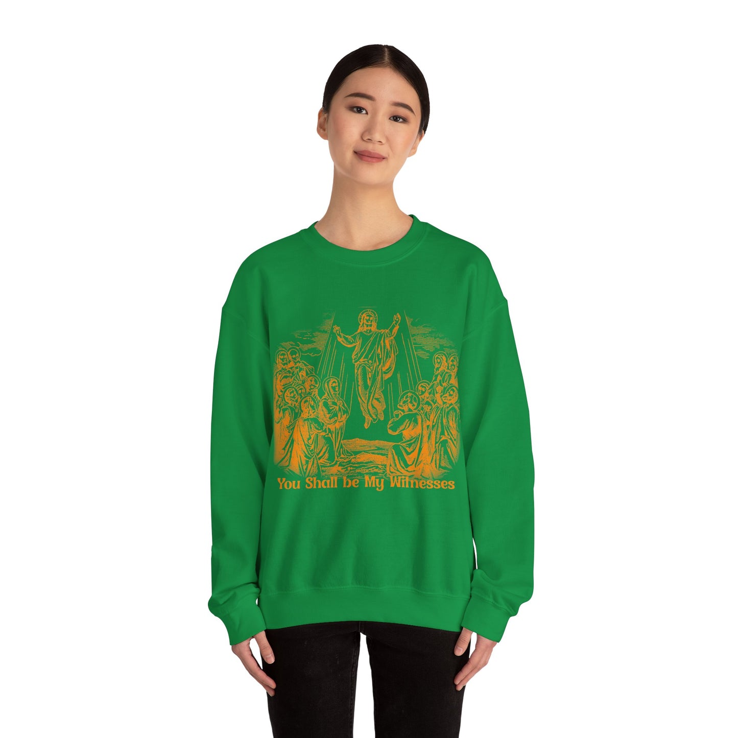 Vintage The Ascent of Jesus Into Heaven On The Fortieth Day After The Resurrection Sweatshirt, Christian gifts, Religious Sweatshirt, S1591