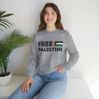 Free Palestine Sweatshirt, Free Palestine Sweatshirt, Palestine Flag Crewneck, Stand With Palestine Shirt, Gift For Palestinian, S846