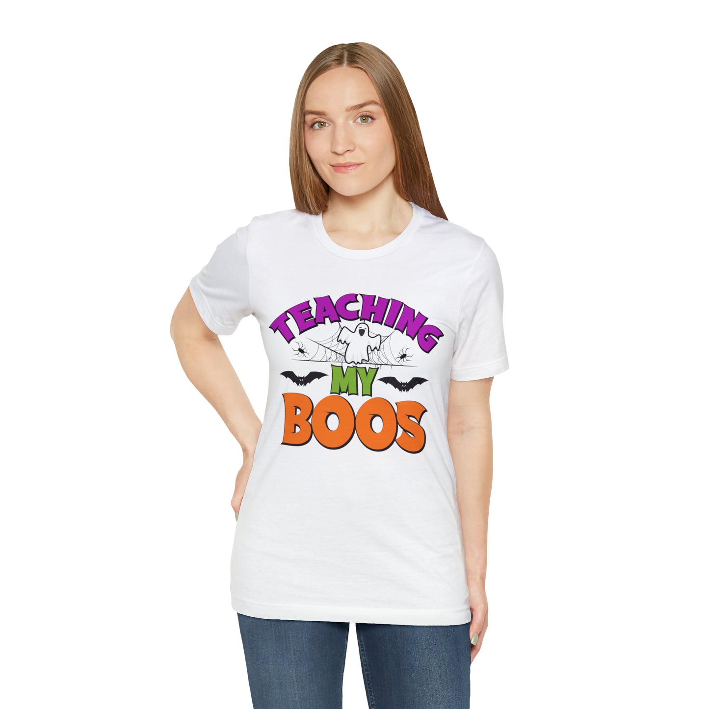 Teaching My Boos Shirt, Spooky Season Tee, Retro Halloween Cowgirl Shirt, Cowgirl Halloween Shirt, Vintage Ghost Shirt, T769