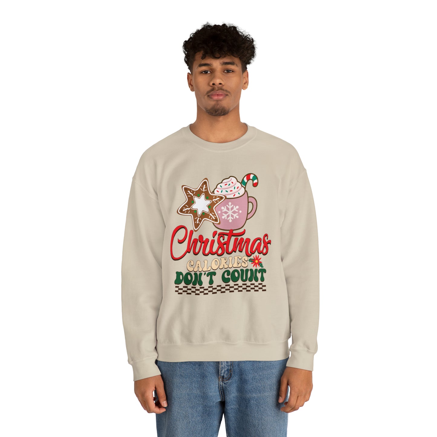 Christmas Calories Don't Count Sweatshirt, Funny Christmas Sweatshirt, Christmas Gift, Xmas calories Sweatshirt, Christmas calories, SW872