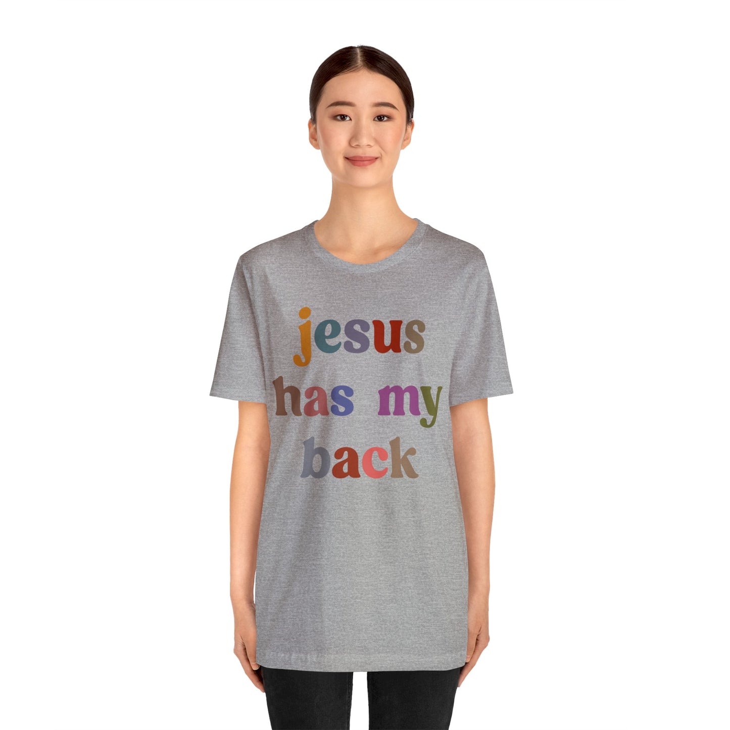 Jesus Has My Back Shirt, Religious Women Shirt, Shirt for Mom, Christian Shirt for Mom, Jesus Lover Shirt, Godly Woman Shirt, T1231