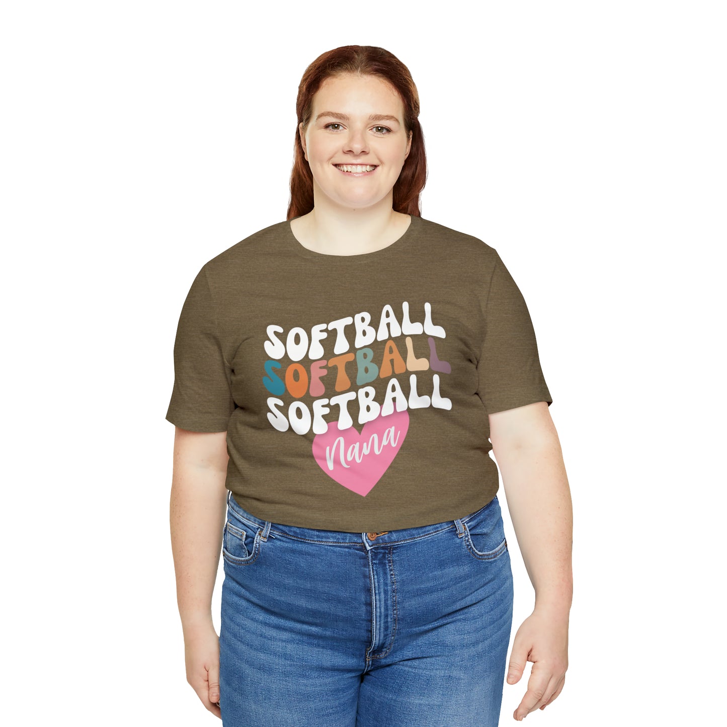 Softball Nana Shirt, Cute Softball Shirt for Grandma, Retro Softball Nana Shirt, Shirt for Nana, T330