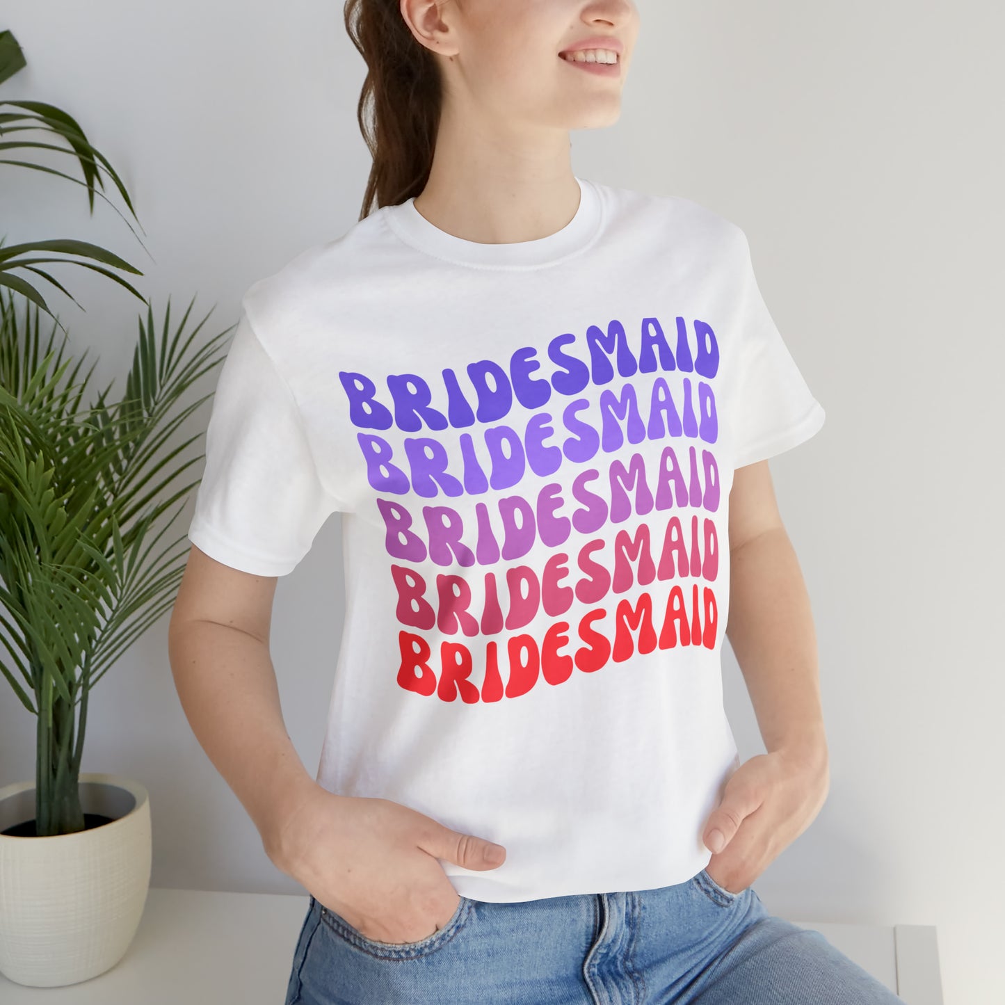 Retro Bridesmaid TShirt, Bridesmaid Shirt for Women, T286