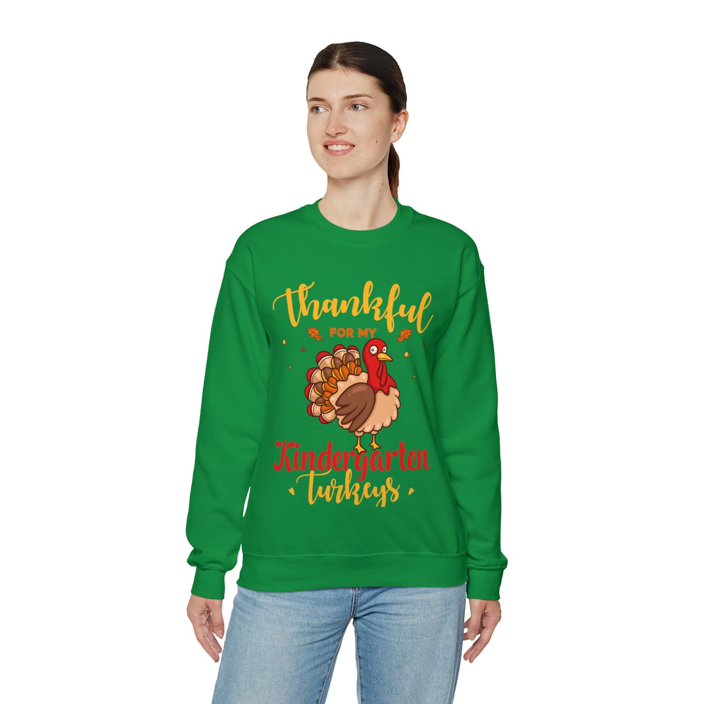 Thankful For My Kindergarten Turkey Sweatshirt, Thanksgiving Dinner Sweatshirt, Family Thanksgiving Shirt, Thanksgiving Turkey Shirt, S860