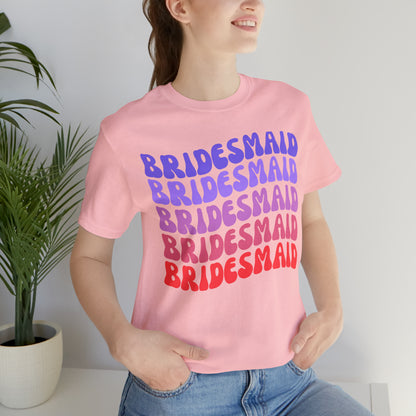 Retro Bridesmaid TShirt, Bridesmaid Shirt for Women, T286