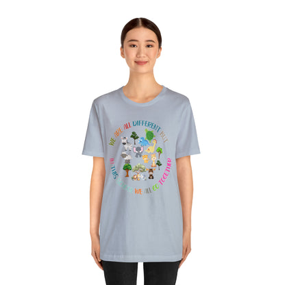 We Are Different But In This School We All Swim Together Shirt, Cute Teacher Shirt, Teacher Appreciation Shirt, T384