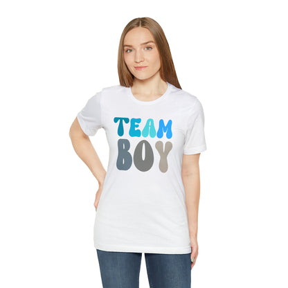 Cute Baby Announcement Shirt for Gender Reveal, Team Boy Shirt for Gender Reveal, Gender Announcement Gift for Her, T398