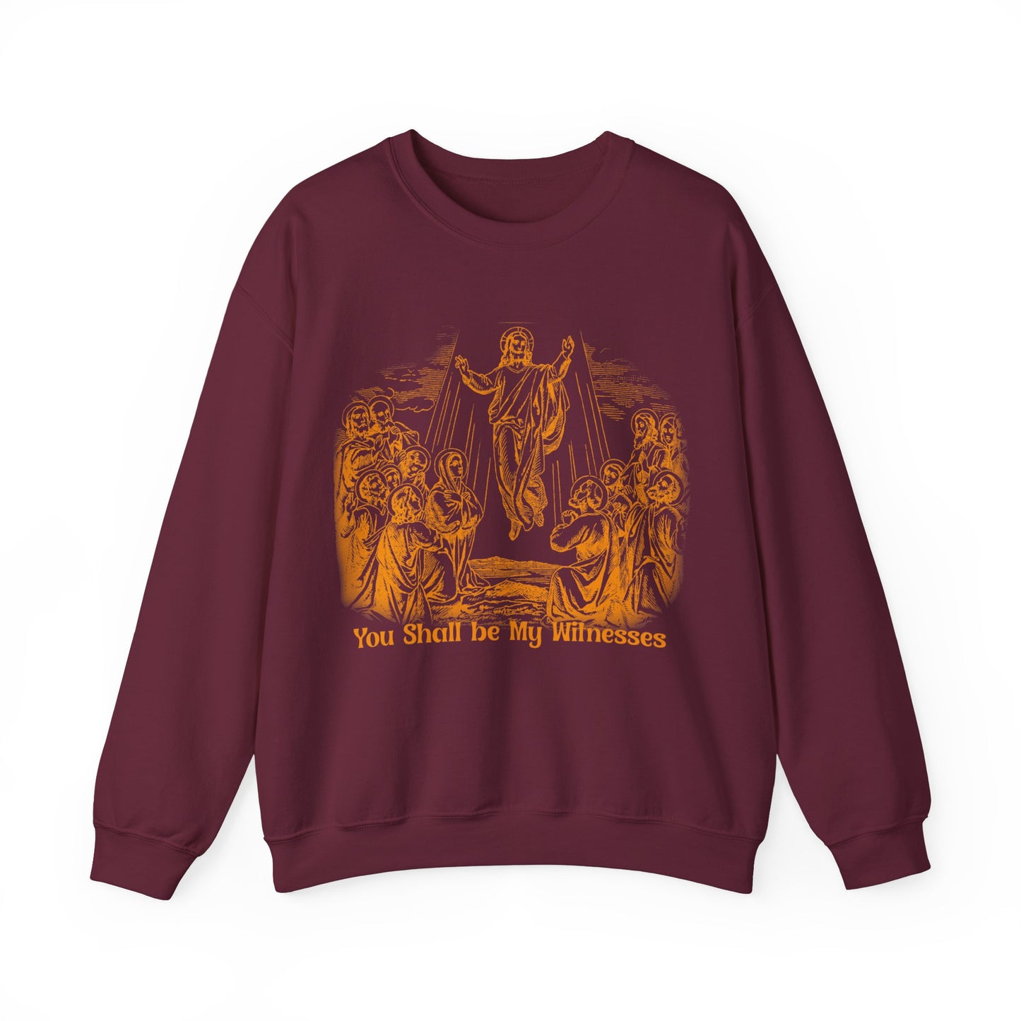 Vintage The Ascent of Jesus Into Heaven On The Fortieth Day After The Resurrection Sweatshirt, Christian gifts, Religious Sweatshirt, S1591