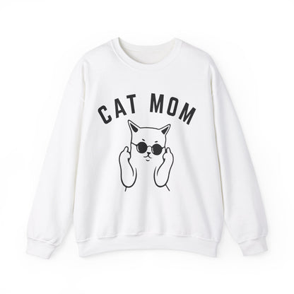 Cat Mom Sweatshirt, Funny Pet Lover Sweatshirt for Her, Cat Mama Sweatshirt for Mom Gift from Kids, Cat T-Sweatshirt Gift for Women, S1111