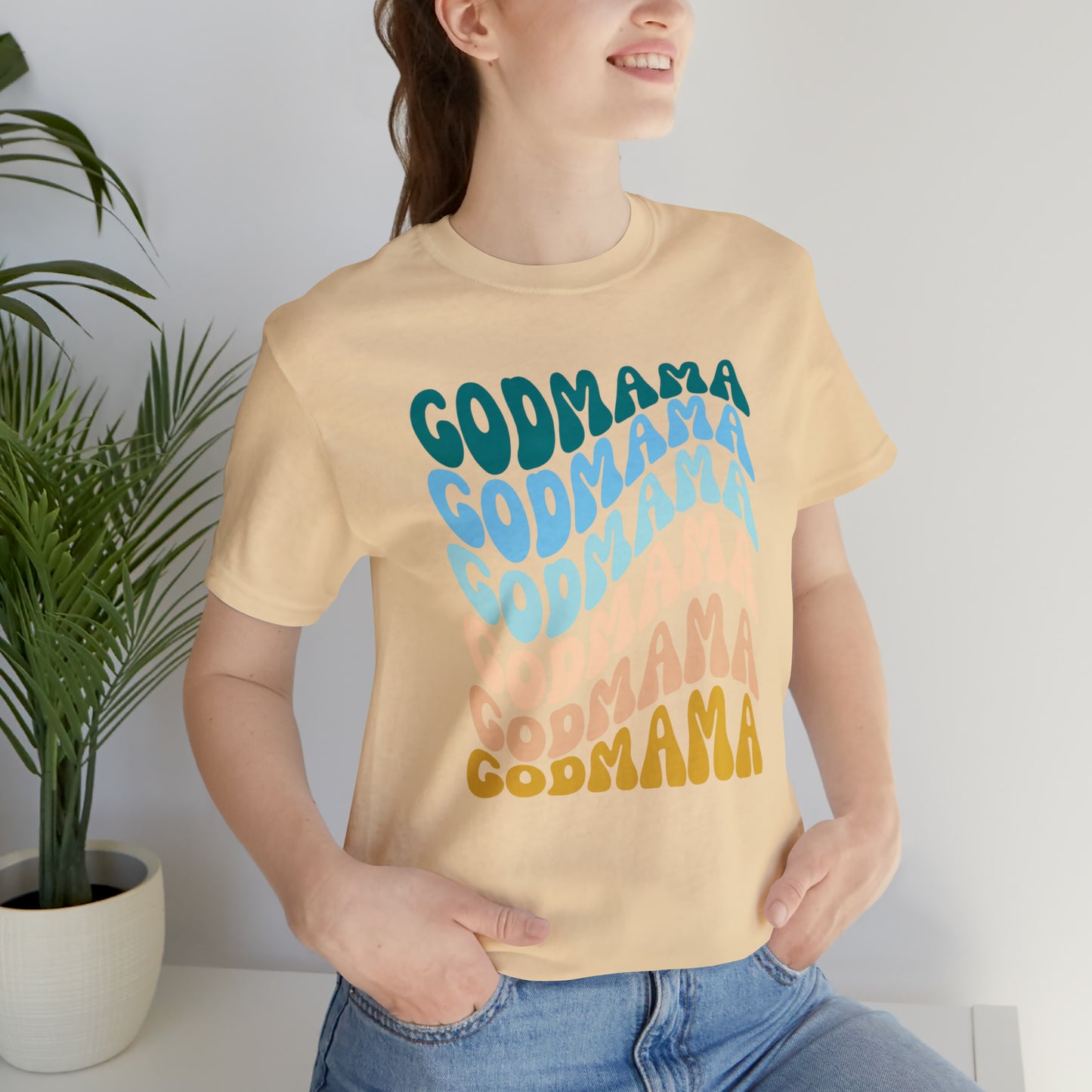 Godmother Gift from Goddaughter, Retro Godmother Shirt for Mother's Day, Cute Godmama Gift for Baptism, God Mother Proposal, T252