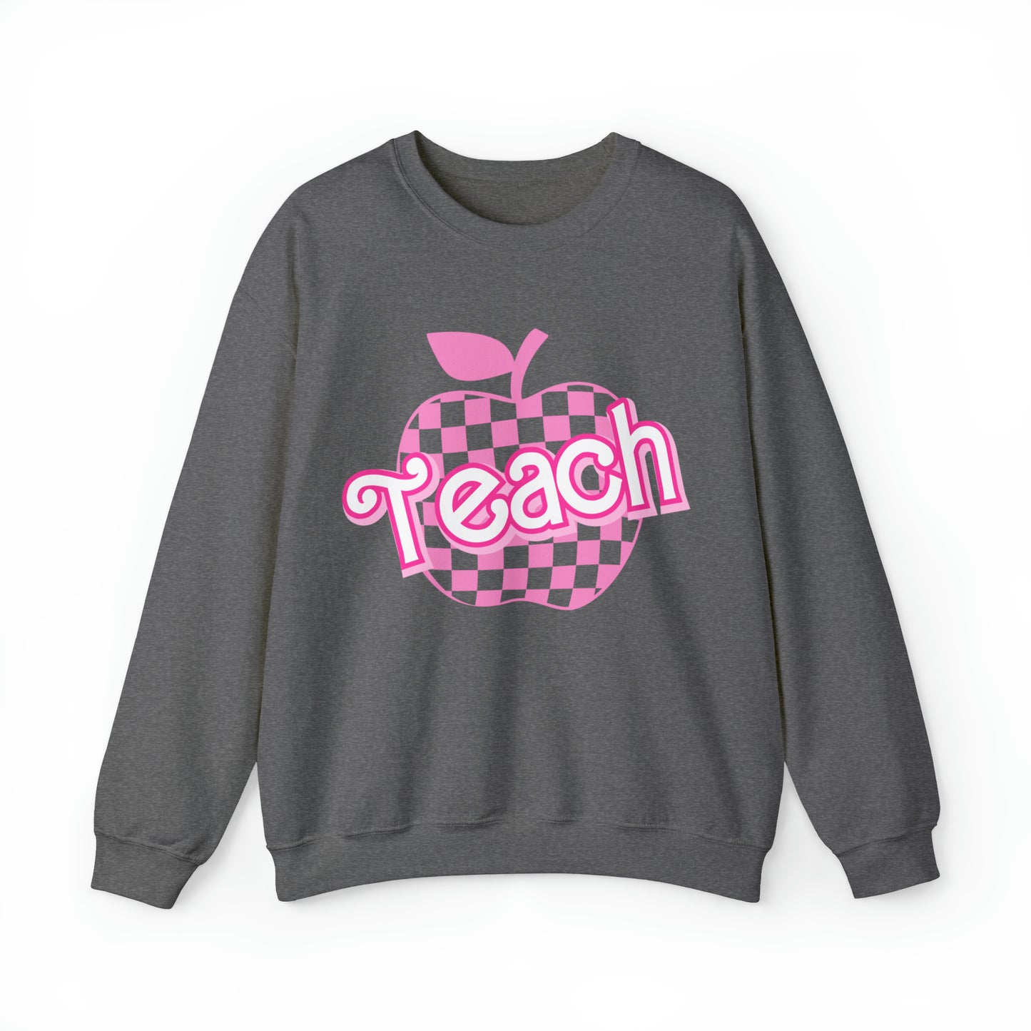 My Job is Teach Sweatshirt, Trendy Teacher Sweatshirt, Retro Back to school, Teacher Appreciation, Checkered Teacher Sweatshirt, S738