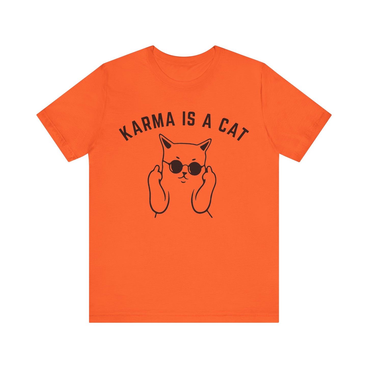 Karma Is A Cat Shirt, Funny Cat Shirt, Cat Mom Life Shirt, Cat Lover Shirt, Gift for Cat Mom, Shirt for Women, Oversized Shirt, T1113