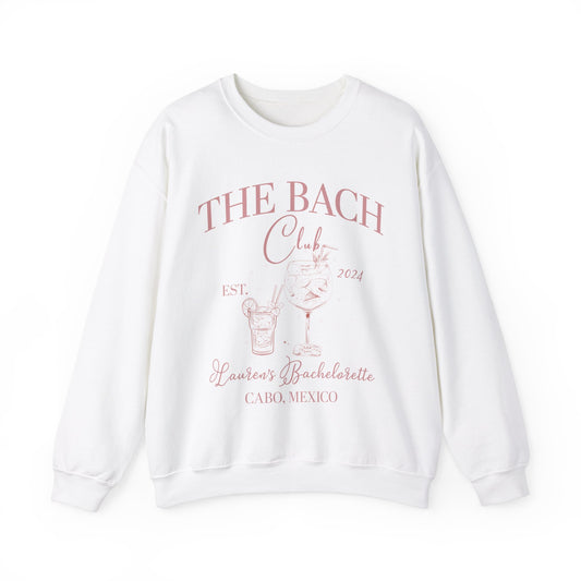 Custom The Bach Club Sweatshirt, Custom Location Bachelorette Sweatshirt, Personalized Bride Sweatshirt for Bridal Party 1 S1494 UK