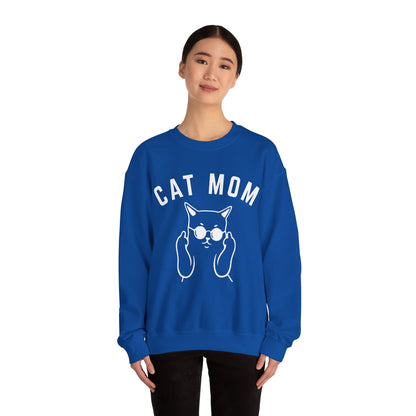 Cat Mom Sweatshirt, Funny Pet Lover Sweatshirt for Her, Cat Mama Sweatshirt for Mom Gift from Kids, Cat T-Sweatshirt Gift for Women, S1111