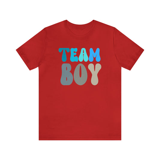 Cute Baby Announcement Shirt for Gender Reveal, Team Boy Shirt for Gender Reveal, Gender Announcement Gift for Her, T398