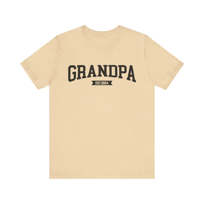 New Grandpa Est Shirt, Custom Father Day Shirt, Custom Fathers day Gift, Custom Grandpa Shirt , Grandpa Gift, Fathers Shirt Dad shirt, T1653