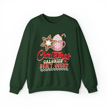 Christmas Calories Don't Count Sweatshirt, Funny Christmas Sweatshirt, Christmas Gift, Xmas calories Sweatshirt, Christmas calories, SW872