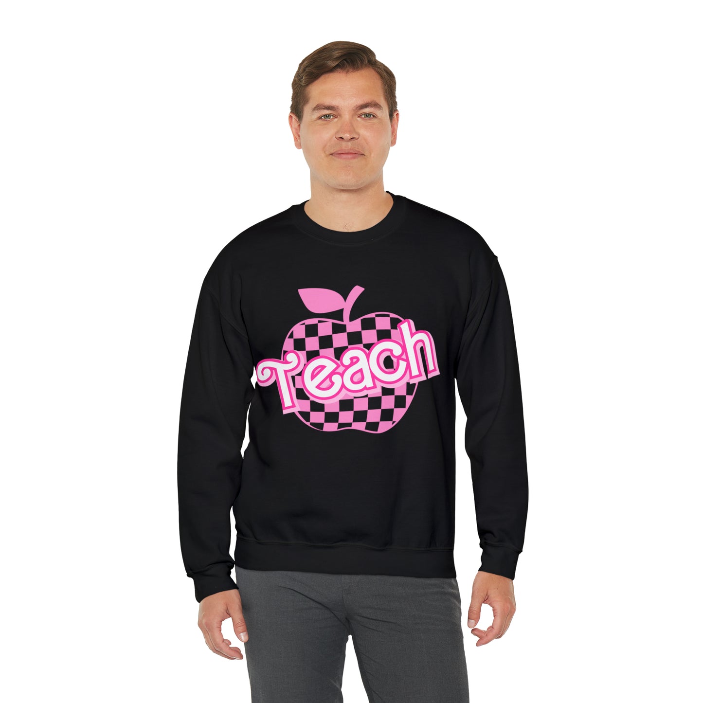 My Job is Teach Sweatshirt, Trendy Teacher Sweatshirt, Retro Back to school, Teacher Appreciation, Checkered Teacher Sweatshirt, S738