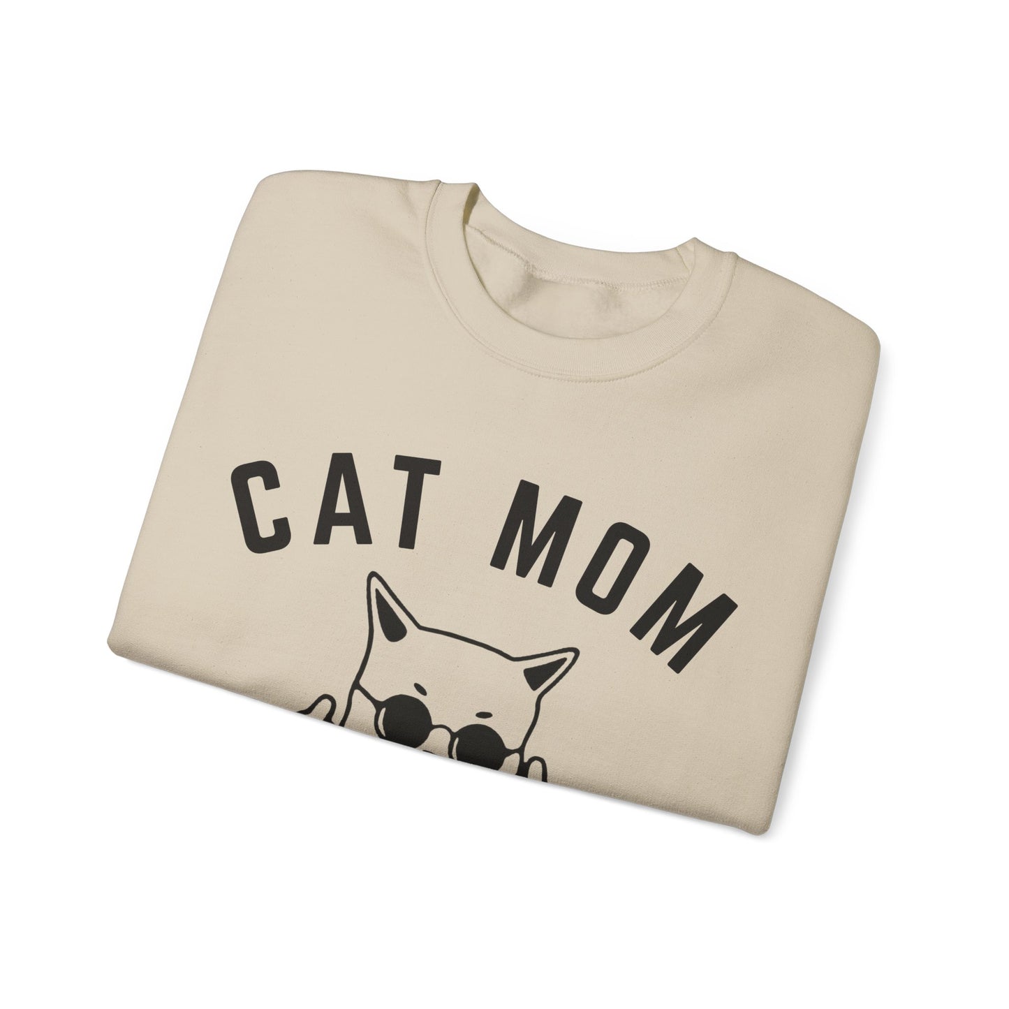 Cat Mom Sweatshirt, Funny Pet Lover Sweatshirt for Her, Cat Mama Sweatshirt for Mom Gift from Kids, Cat T-Sweatshirt Gift for Women, S1111