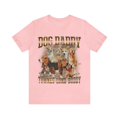 Retro Custom Bootleg Dog Daddy Shirt, Retro Custom Bootleg Rap Tee Dog, Custom Rap Tee Cat Lover, Vintage Graphic 90s Tshirt, Dog dad, T1417