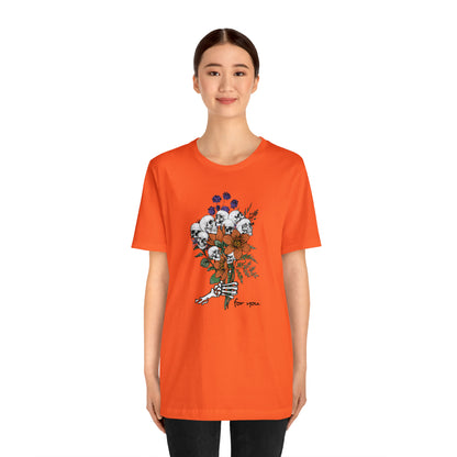Fall Shirts for Women, Pumpkin Halloween Shirt, Skeleton T Shirt, Pumpkin Tshirt, T532