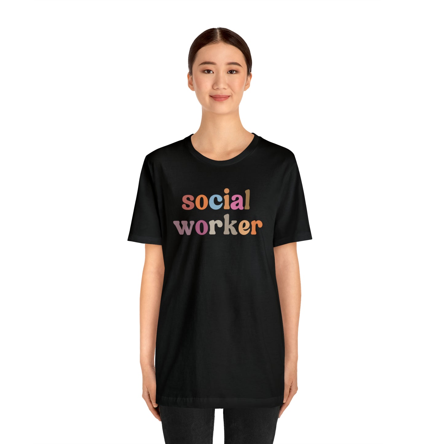 Retro Social Worker Shirt, Social Worker T-shirt for Women, School Social Worker Shirt, Social Worker Gift, T459