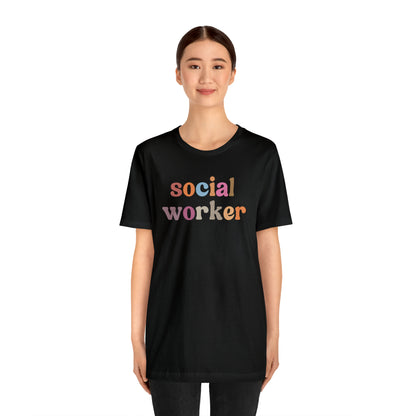 Retro Social Worker Shirt, Social Worker T-shirt for Women, School Social Worker Shirt, Social Worker Gift, T459