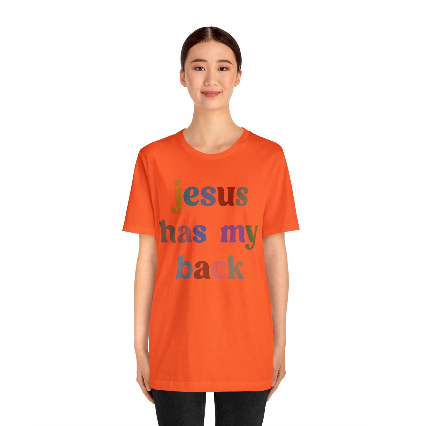 Jesus Has My Back Shirt, Religious Women Shirt, Shirt for Mom, Christian Shirt for Mom, Jesus Lover Shirt, Godly Woman Shirt, T1231