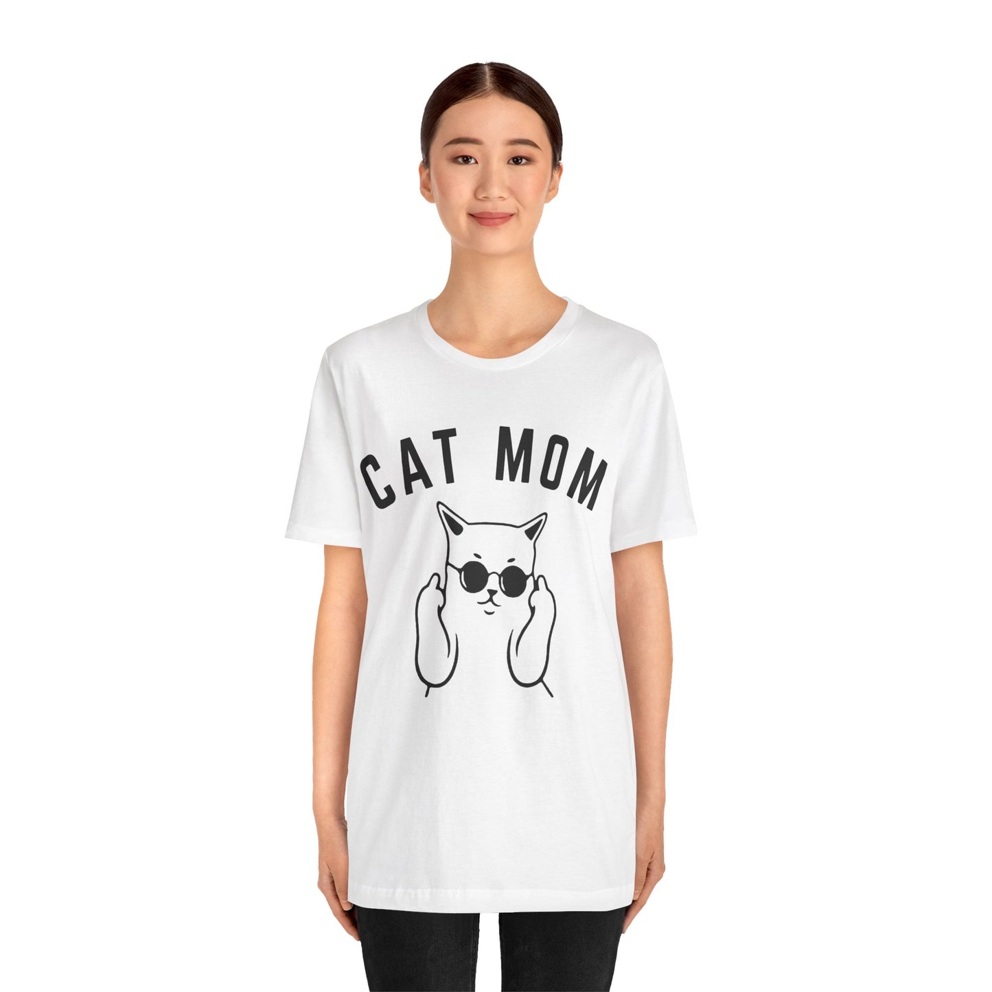 Cat Mom Shirt, Funny Pet Lover Tshirt for Her, Cat Mama T Shirt for Mom Gift from Kids, Cat T-Shirt Gift for Women, Cat Lover Tee, T1111