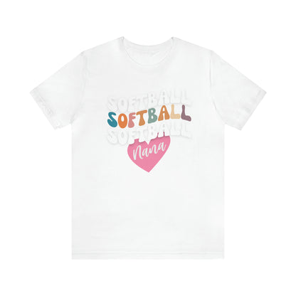 Softball Nana Shirt, Cute Softball Shirt for Grandma, Retro Softball Nana Shirt, Shirt for Nana, T330