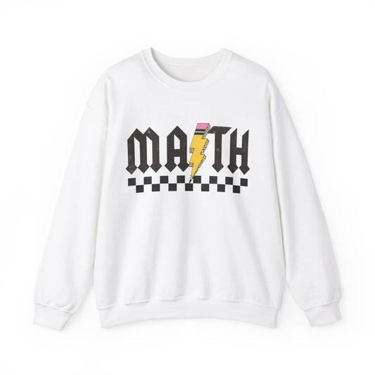 Retro Math Teacher Sweatshirt, High School Math Teacher Sweatshirt, Back To School Teacher Appreciation Gift for Math Teacher, S1220