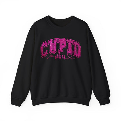 Cupid Vibes Sweatshirt, Gift for Girlfriend, Wife Gift, Happy Valentine's Day Sweatshirt, Cute Valentines Era Sweatshirt, S1143