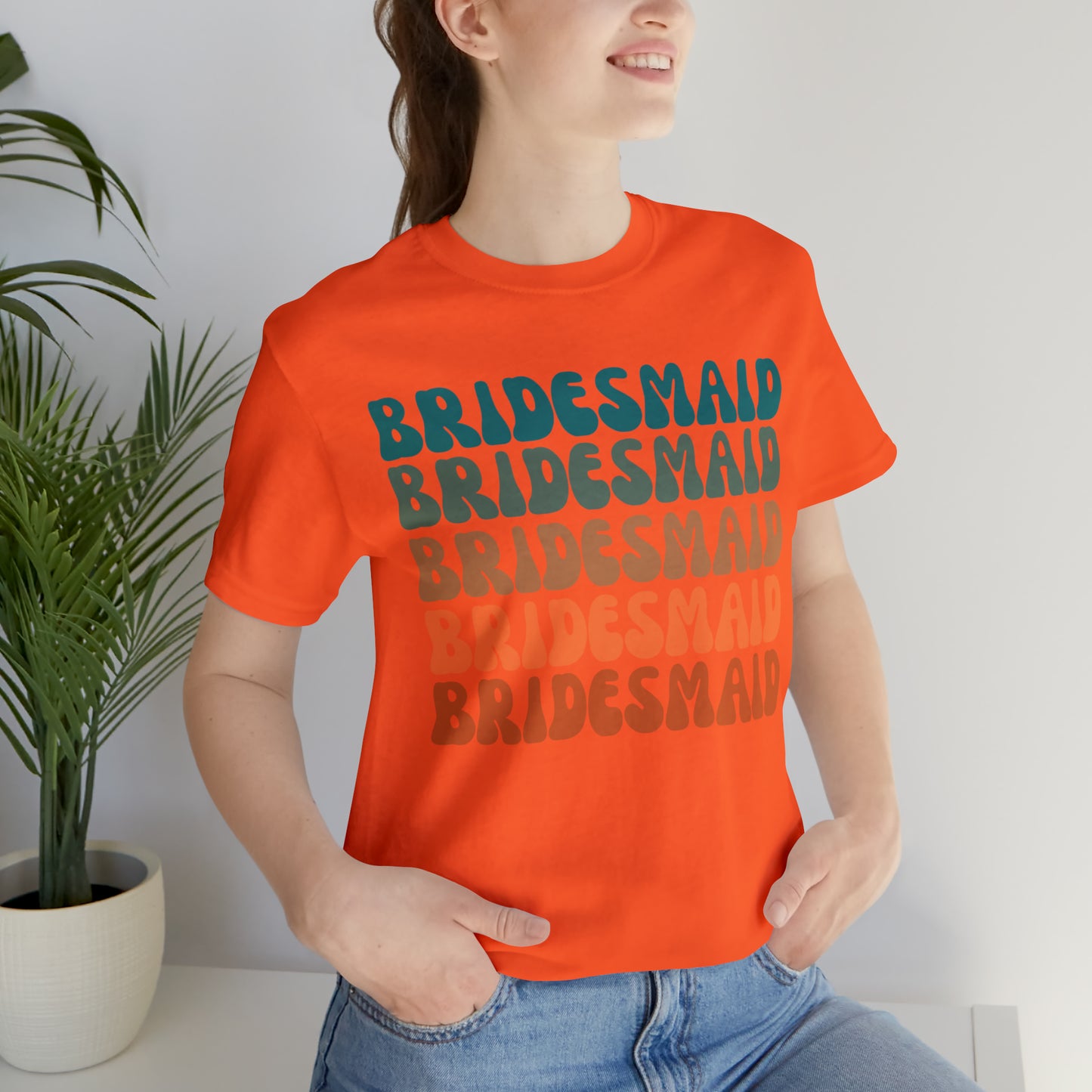 Retro Bridesmaid TShirt, Bridesmaid Shirt for Women, T288