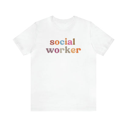 Retro Social Worker Shirt, Social Worker T-shirt for Women, School Social Worker Shirt, Social Worker Gift, T459