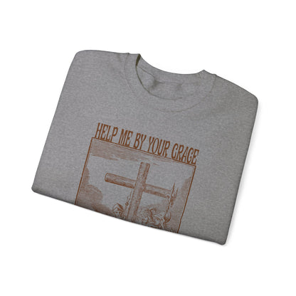 Vintage Antique Religious Biblical Drawing of Jesus Sweatshirt, 10Th Station of the Cross Sweatshirt, Way of the Cross Sweatshirt, S1590