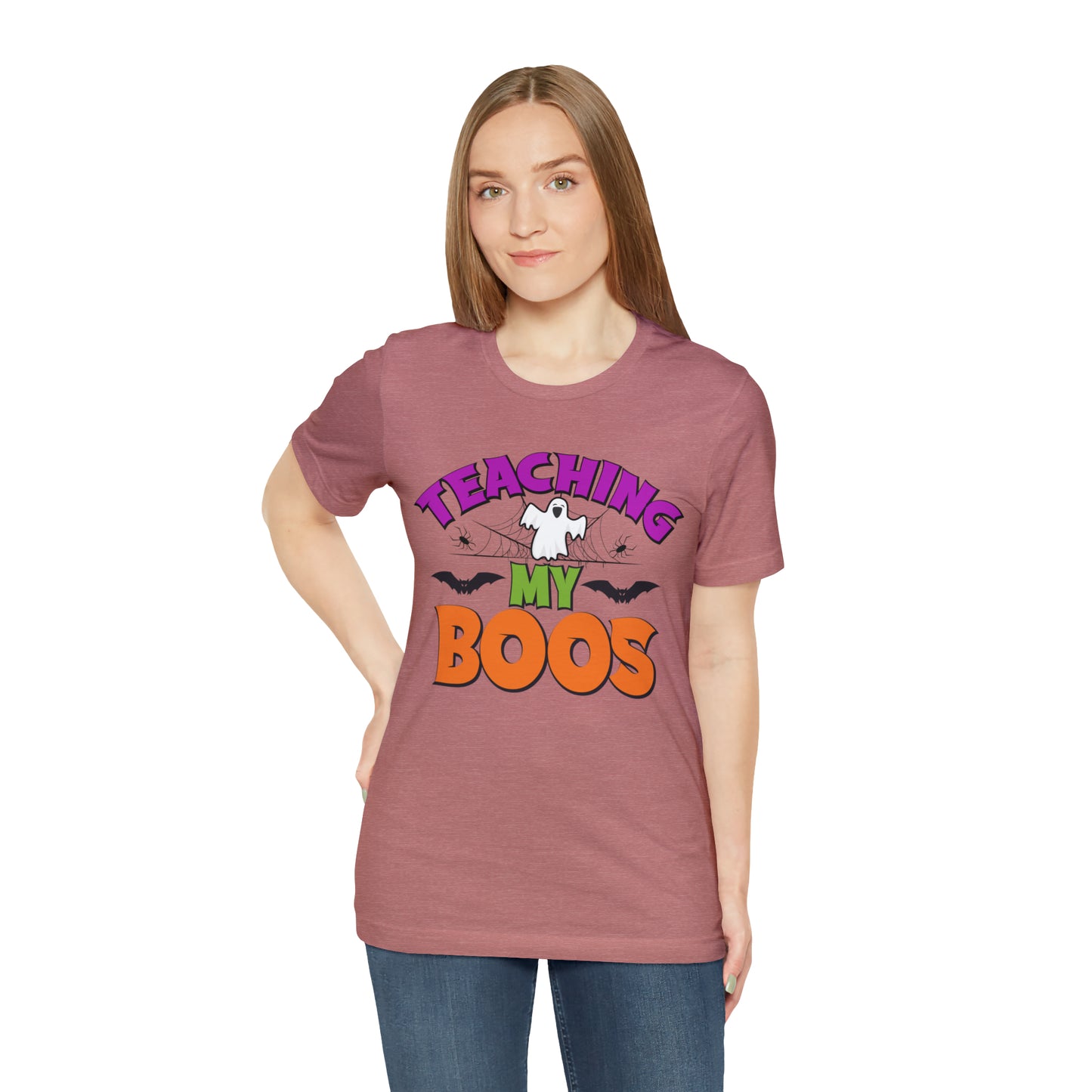 Teaching My Boos Shirt, Spooky Season Tee, Retro Halloween Cowgirl Shirt, Cowgirl Halloween Shirt, Vintage Ghost Shirt, T769