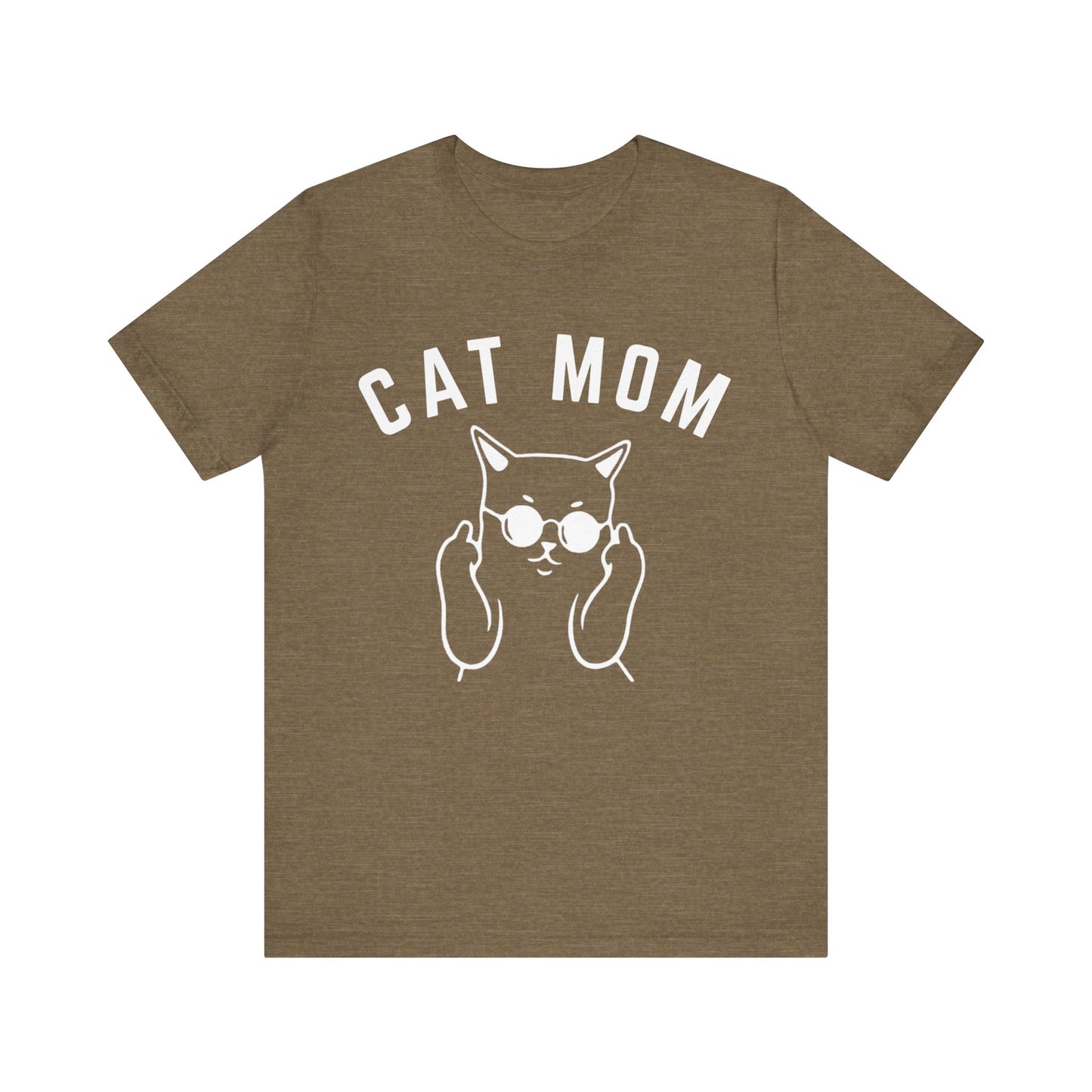 Cat Mom Shirt, Funny Pet Lover Tshirt for Her, Cat Mama T Shirt for Mom Gift from Kids, Cat T-Shirt Gift for Women, Cat Lover Tee, T1111