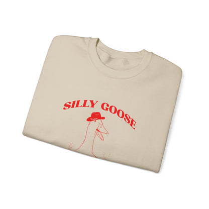 Silly Goose On The Loose Sweatshirt, Silly Goose Club Shirt Silly Joke Sweatshirt, Funny Goose Sweatshirt Funny University Sweatshirt, S1643