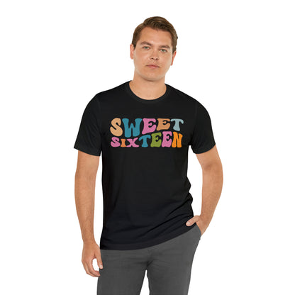 Sixteenth Birthday Gift, Sweet Sixteen Shirt for 16th Birthday Party, Cute Sweet 16 Gift for 16th Birthday TShirt for Daughter, T476