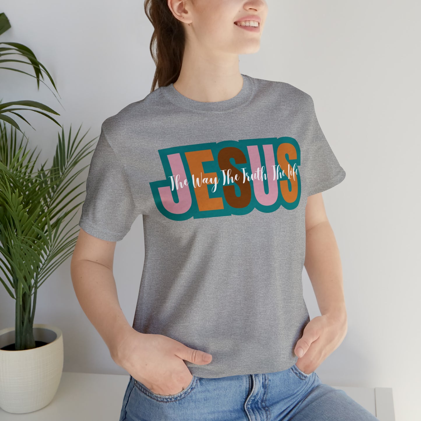 Retro Christian Tshirt, Jesus Tee for Christian Apparel, Christian Shirt for Women, T255