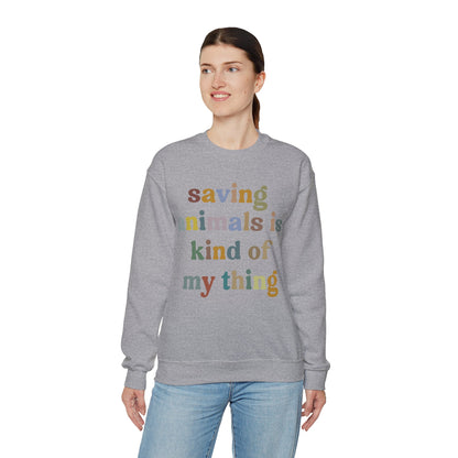 Saving Animals Is Kind Of My Thing Sweatshirt, Animal Rescue Sweatshirt, Pet Adoption Sweatshirt, Dog Mom Sweatshirt, Fur Mama T-Shirt, S999